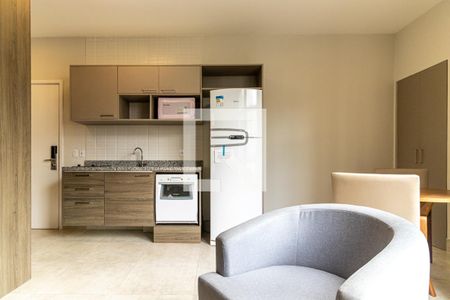 Studio à venda com 43m², 1 quarto e sem vagaCozinha