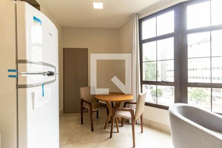 Studio à venda com 43m², 1 quarto e sem vagaCozinha - Mesa