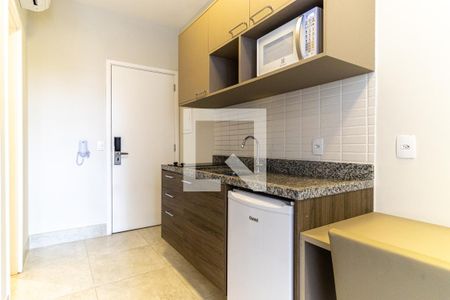 Cozinha de kitnet/studio à venda com 1 quarto, 29m² em Centro Histórico de São Paulo, São Paulo