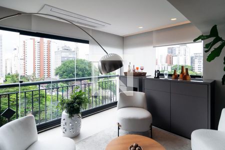 Sala Varanda de apartamento à venda com 2 quartos, 106m² em Campo Belo, São Paulo