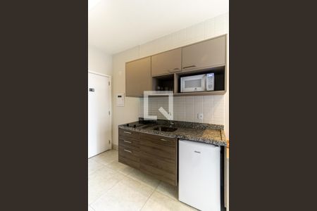 Cozinha de kitnet/studio à venda com 1 quarto, 29m² em Centro Histórico de São Paulo, São Paulo