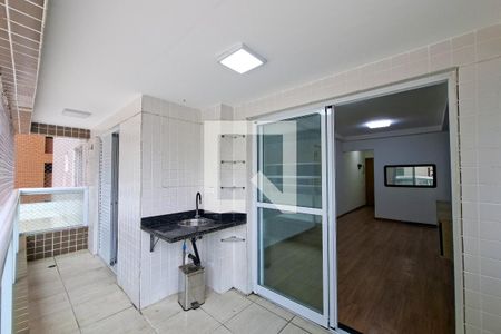 Varanda da Sala de apartamento para alugar com 2 quartos, 74m² em Canto do Forte, Praia Grande
