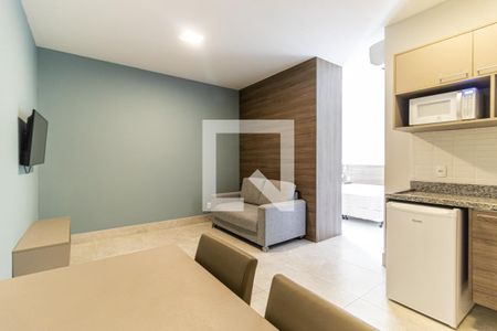 Sala e Cozinha de kitnet/studio à venda com 1 quarto, 39m² em Centro Histórico de São Paulo, São Paulo