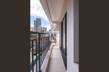 Sala/Cozinha - Varanda de apartamento para alugar com 1 quarto, 30m² em Sumaré, São Paulo