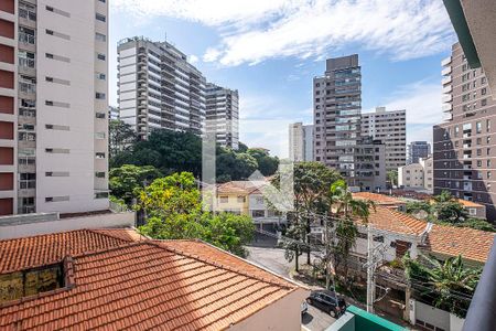 Sala/Cozinha - Vista de apartamento para alugar com 1 quarto, 30m² em Sumaré, São Paulo