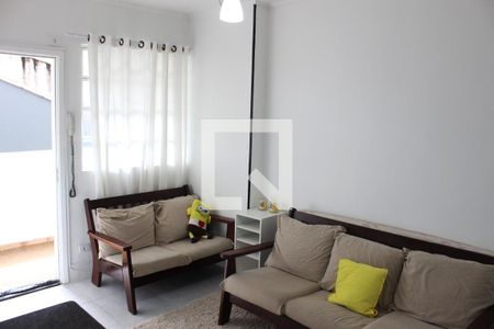 Sala de apartamento para alugar com 1 quarto, 55m² em Centro, São Vicente