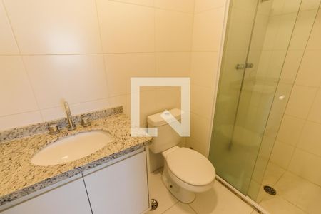 Banheiro da Suíte de apartamento para alugar com 1 quarto, 45m² em Várzea da Barra Funda, São Paulo