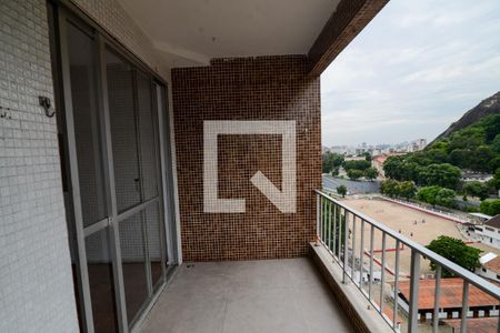 Varanda da Sala de apartamento à venda com 1 quarto, 60m² em Tijuca, Rio de Janeiro