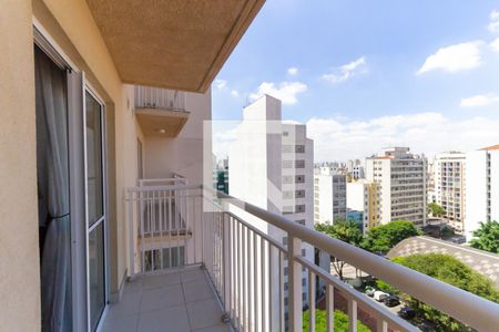 Varanda  de kitnet/studio para alugar com 1 quarto, 28m² em Liberdade, São Paulo
