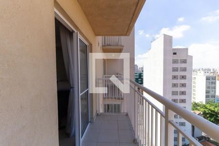 Studio para alugar com 28m², 1 quarto e sem vagaVaranda 