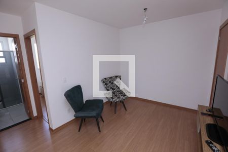 Sala de apartamento para alugar com 2 quartos, 45m² em Chácara Cotia, Contagem