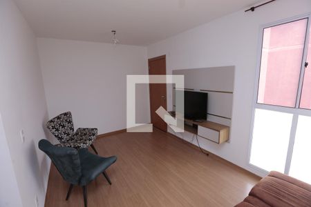 Sala de apartamento para alugar com 2 quartos, 45m² em Chácara Cotia, Contagem