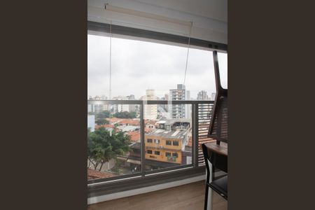 Varanda da Sala de apartamento para alugar com 1 quarto, 50m² em Mirandópolis, São Paulo