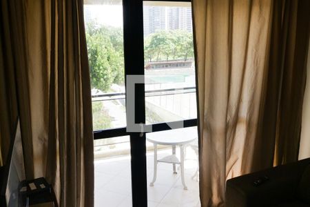 Varanda da Sala de apartamento para alugar com 1 quarto, 70m² em Barra da Tijuca, Rio de Janeiro