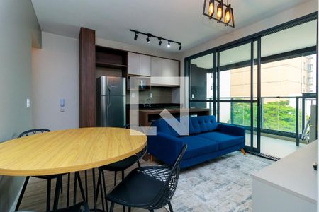 Sala de apartamento para alugar com 1 quarto, 46m² em Campo Belo, São Paulo