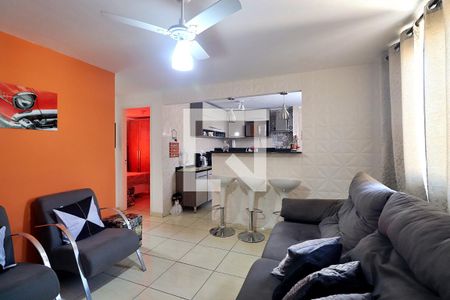 Sala de apartamento à venda com 2 quartos, 55m² em Conjunto Residencial Planeta, Santo André