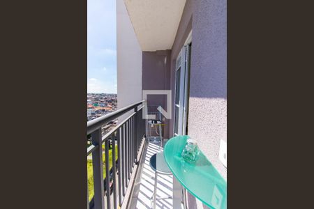 Varanda  de apartamento para alugar com 1 quarto, 28m² em Vila Tolstoi, São Paulo