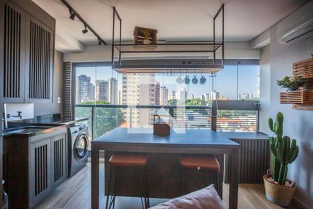 Varanda de apartamento para alugar com 1 quarto, 49m² em Mirandópolis, São Paulo