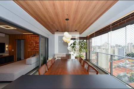 Varanda gourmet de apartamento à venda com 3 quartos, 131m² em Mirandópolis, São Paulo