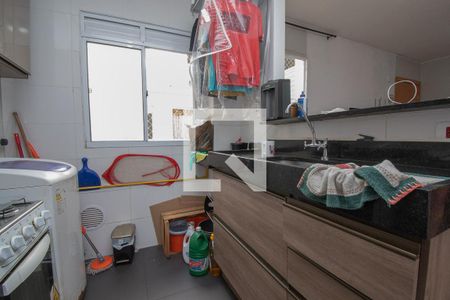 cozinha de apartamento à venda com 2 quartos, 50m² em Canudos, Novo Hamburgo