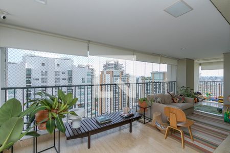Varanda da Sala de apartamento à venda com 4 quartos, 241m² em Campo Belo, São Paulo