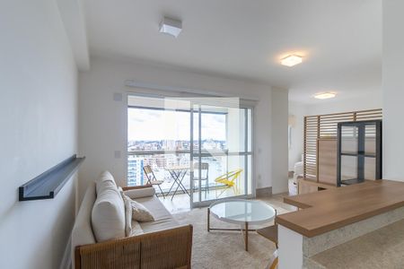 Sala de apartamento para alugar com 1 quarto, 50m² em Cambuí, Campinas