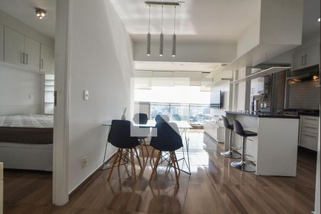 Sala 01 de apartamento para alugar com 1 quarto, 49m² em Campo Belo, São Paulo