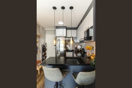 Cozinha de apartamento para alugar com 1 quarto, 34m² em República, São Paulo