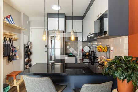 Cozinha de apartamento para alugar com 1 quarto, 34m² em República, São Paulo