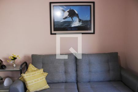 Sala de apartamento para alugar com 1 quarto, 50m² em Jardim Ana Maria, Guarujá