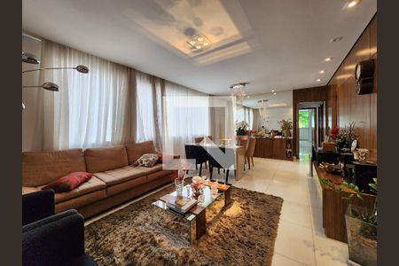 Sala de apartamento à venda com 3 quartos, 110m² em Lourdes, Belo Horizonte