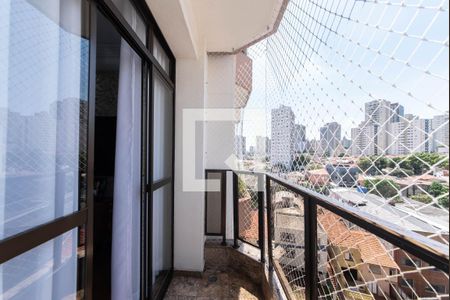 Sacada da Sala de apartamento à venda com 3 quartos, 102m² em Vila Gumercindo, São Paulo