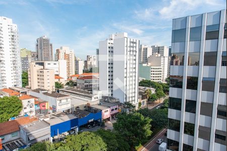 Vista da sala de apartamento para alugar com 1 quarto, 50m² em Vila Mariana, São Paulo
