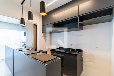 Sala e Cozinha de apartamento para alugar com 1 quarto, 50m² em Vila Mariana, São Paulo