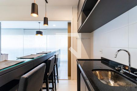 Sala e Cozinha de apartamento para alugar com 1 quarto, 50m² em Vila Mariana, São Paulo