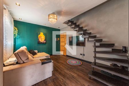 Sala de apartamento à venda com 2 quartos, 85m² em Parque das Nações, Santo André