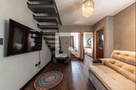 Sala de apartamento à venda com 2 quartos, 85m² em Parque das Nações, Santo André