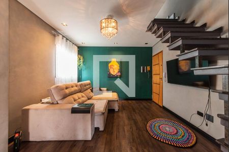 Sala de apartamento à venda com 2 quartos, 85m² em Parque das Nações, Santo André