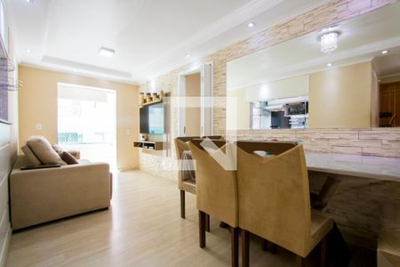 Sala de apartamento para alugar com 3 quartos, 67m² em Parque São Vicente, Mauá