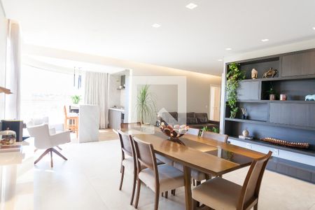 Sala de Jantar de apartamento à venda com 3 quartos, 163m² em Alphaville Nova Lima, Nova Lima