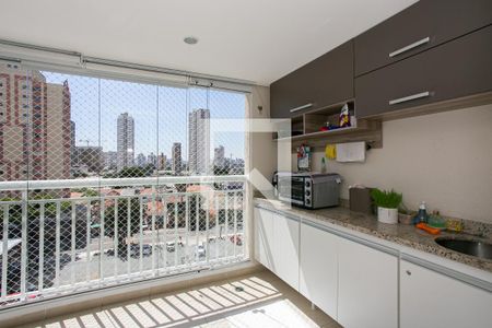 Varanda da Sala de apartamento à venda com 3 quartos, 73m² em Tatuapé, São Paulo