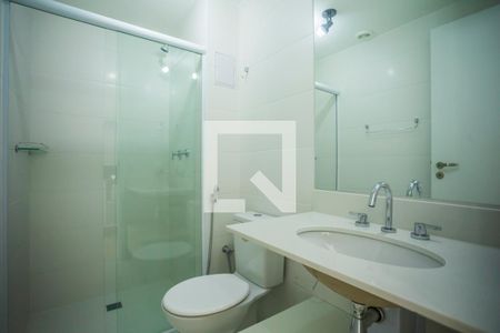 Banheiro de kitnet/studio para alugar com 1 quarto, 27m² em Vila Clementino, São Paulo