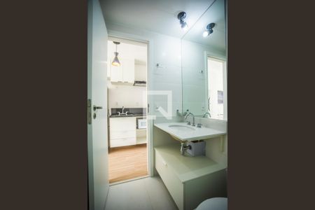 Banheiro de kitnet/studio para alugar com 1 quarto, 27m² em Vila Clementino, São Paulo