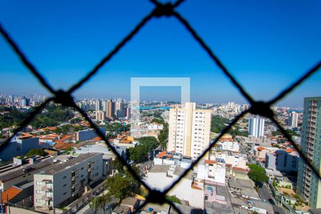 Vista da sala de apartamento à venda com 2 quartos, 70m² em Vila Valparaíso, Santo André