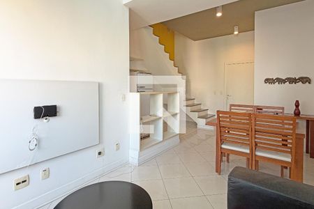 Sala de apartamento para alugar com 2 quartos, 130m² em Gonzaga, Santos