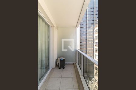 Varanda de kitnet/studio à venda com 1 quarto, 23m² em Centro Histórico de São Paulo, São Paulo