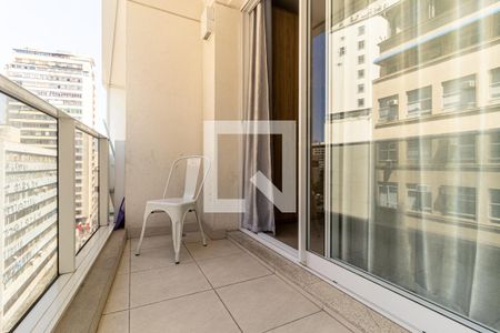 Varanda de kitnet/studio à venda com 1 quarto, 23m² em Centro Histórico de São Paulo, São Paulo
