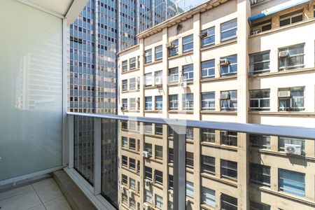 Varanda de kitnet/studio à venda com 1 quarto, 23m² em Centro Histórico de São Paulo, São Paulo