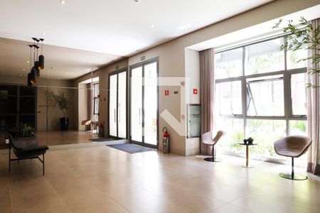 Apartamento à venda com 47m², 1 quarto e sem vaga Apartamento à venda com 47m², 1 quarto e sem vagaHall social