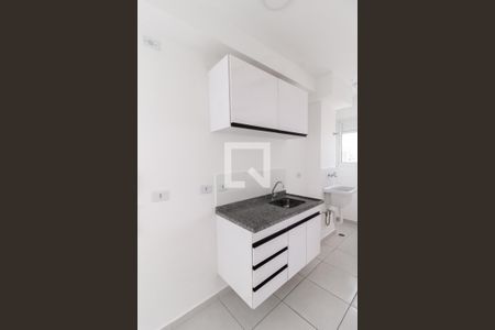 Cozinha de apartamento para alugar com 1 quarto, 30m² em Vila Guilhermina, São Paulo